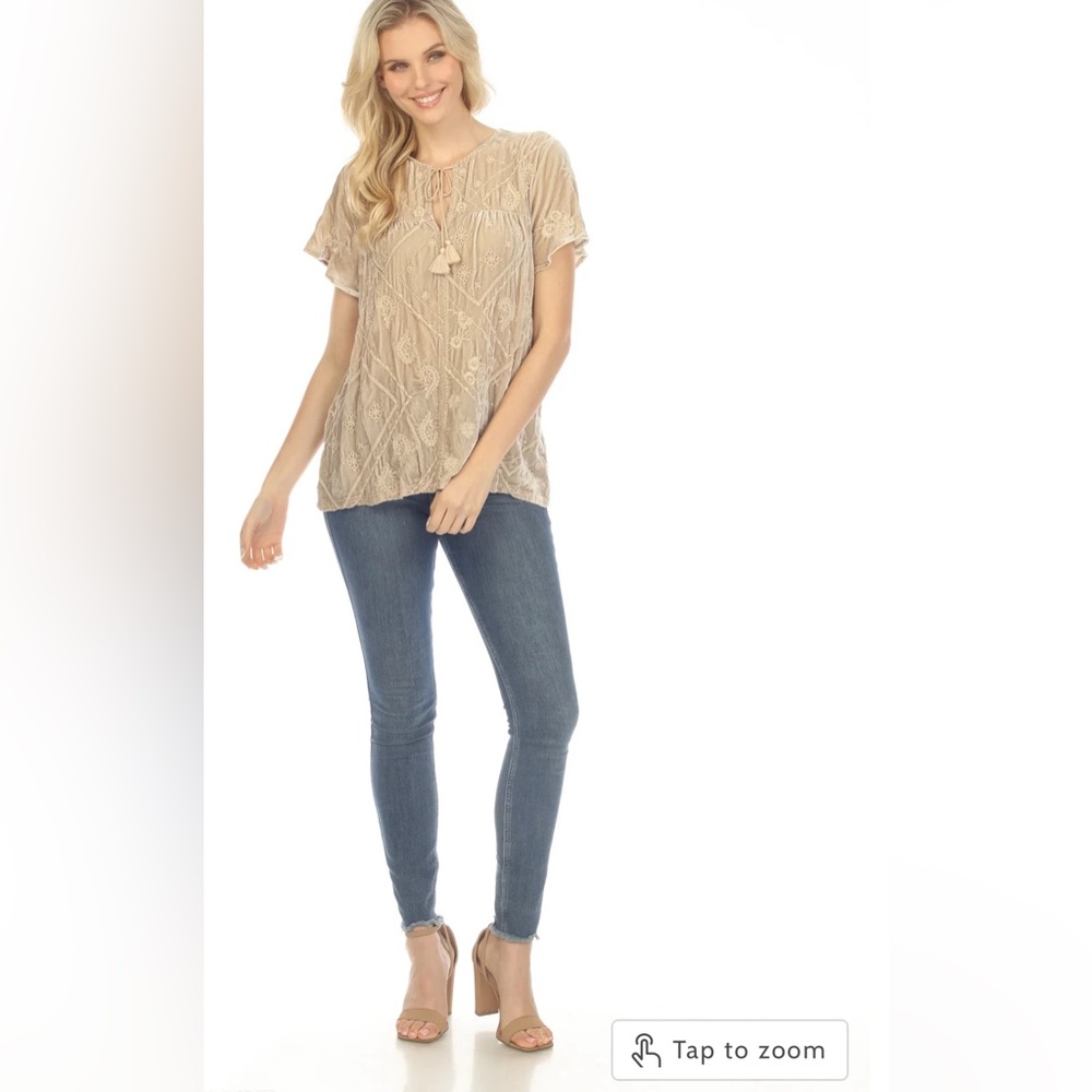 Johnny Was Velvet Devi Flutter Boho Weekend Blouse Sz-S NWOT’s - Picture 9 of 12